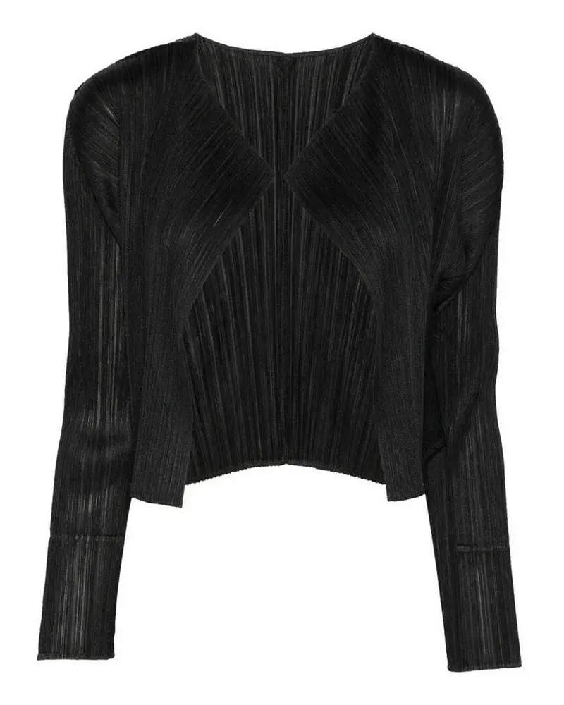 Issey Miyake Cardigan - Schwarz Schwarz