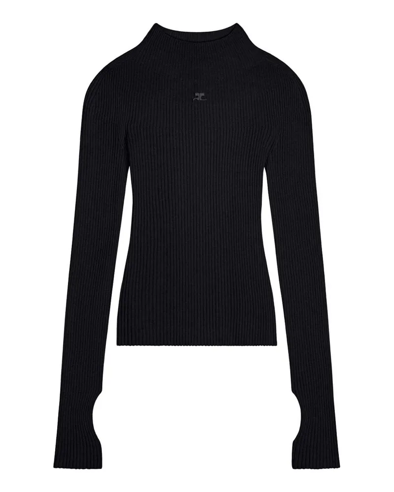 Courrèges Sweatshirt - Schwarz Schwarz