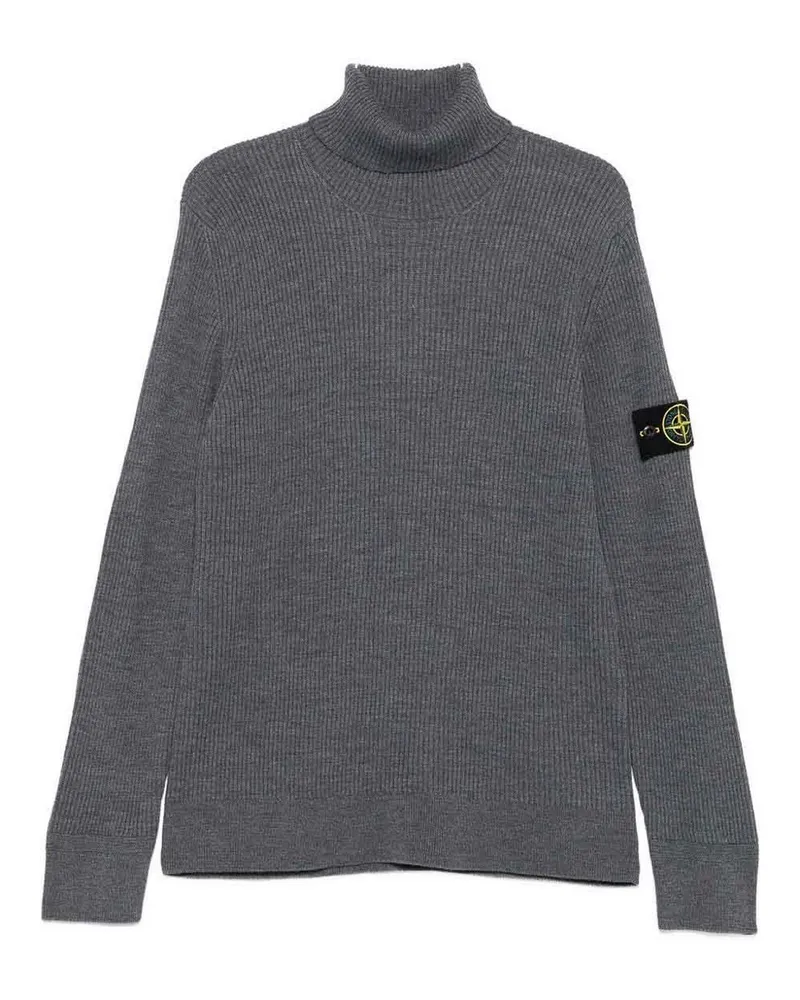 Stone Island Rundhalspullover - Grau Grau
