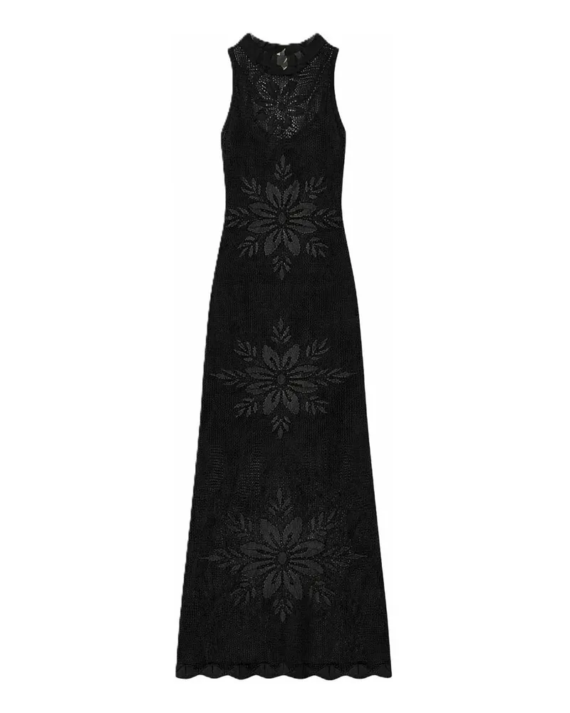 Twin-Set Maxikleid - Schwarz Schwarz