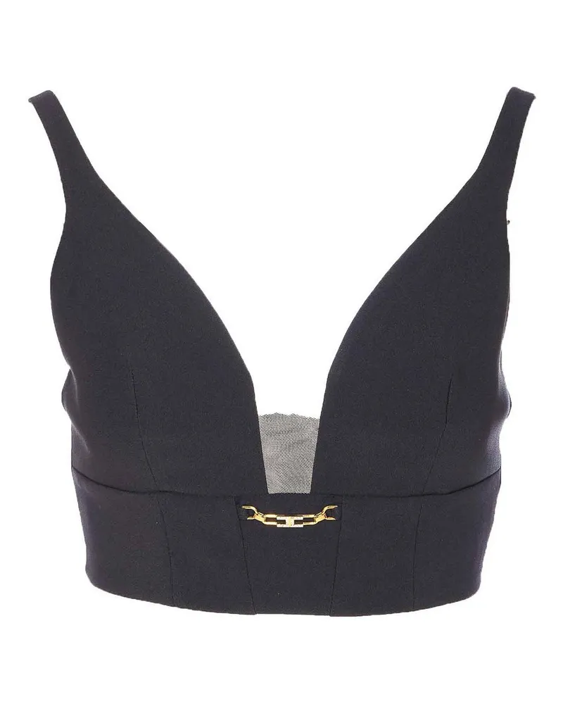 Elisabetta Franchi Top - Schwarz Schwarz