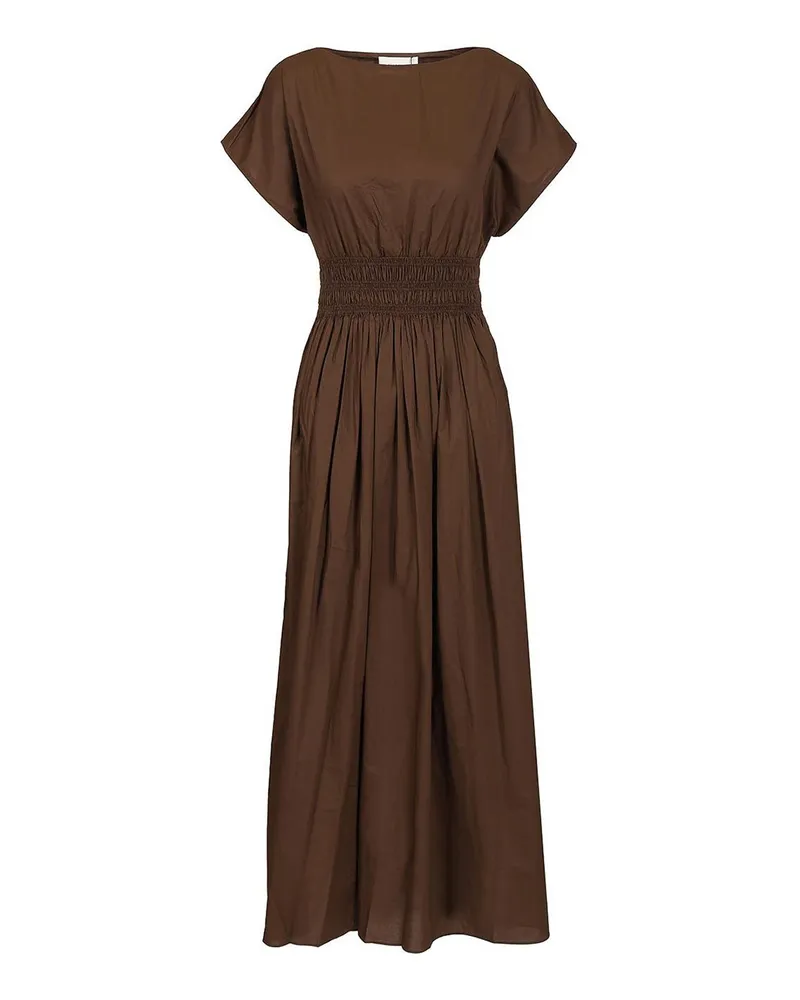 Matteau Knielanges Kleid - Braun Braun