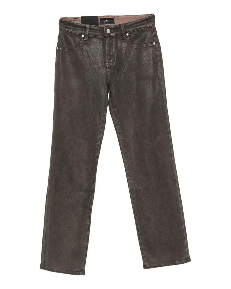 7 for all mankind Straight Leg Jeans - Braun Braun