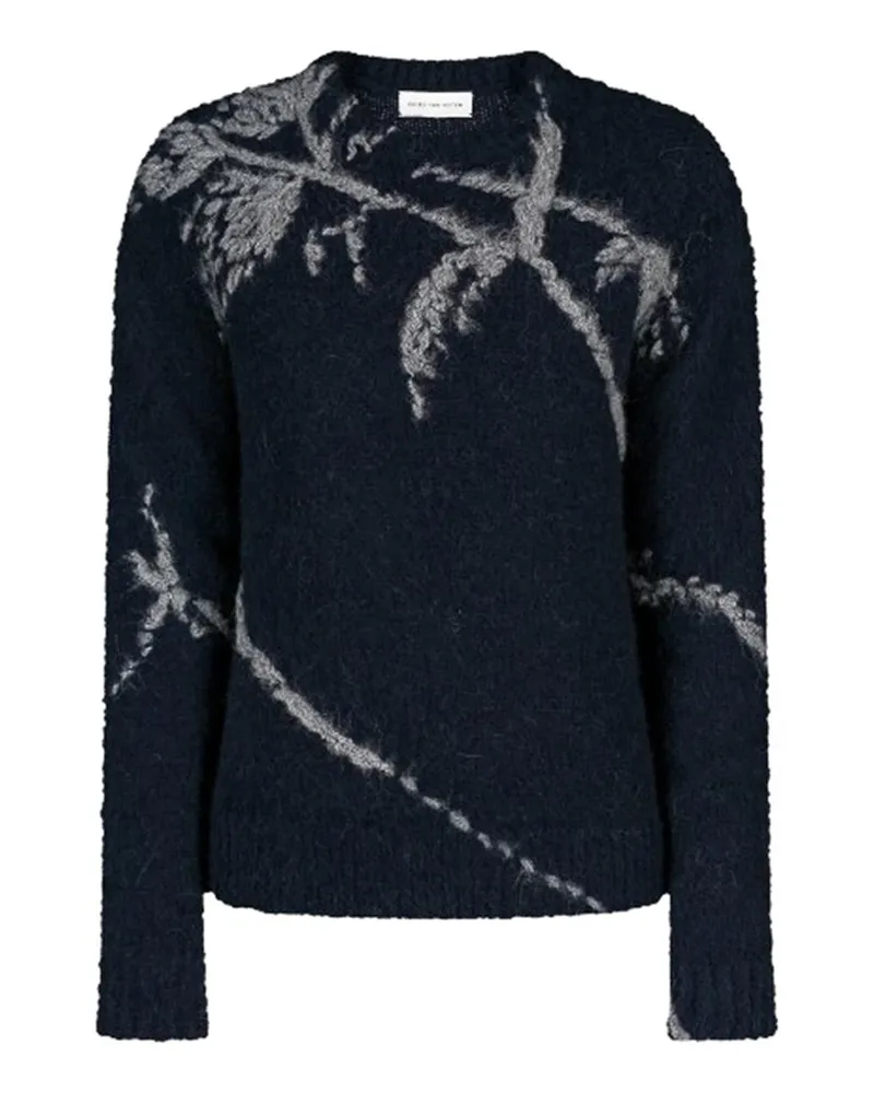 Dries van Noten Rundhalspullover - Blau Blau