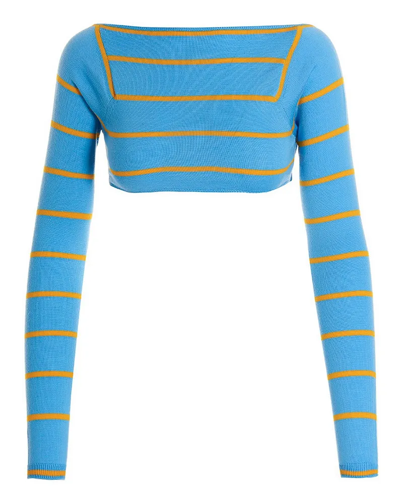 Emilio Pucci Rundhalspullover - Hellblau Hellblau