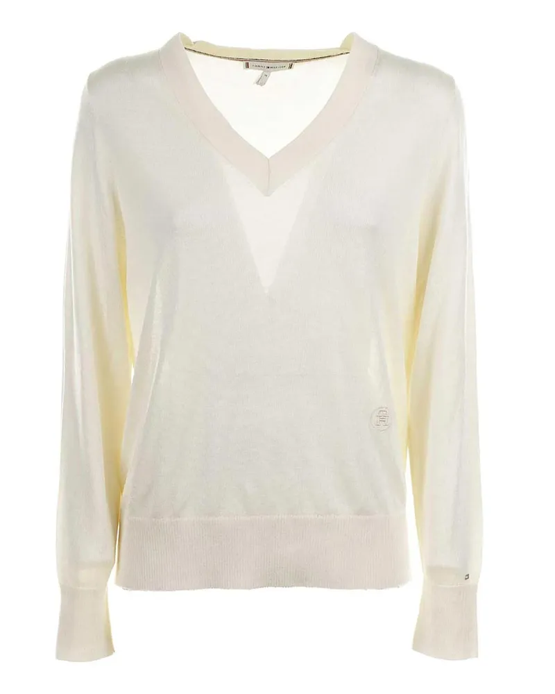 Tommy Hilfiger V-Pullover - Braun Braun