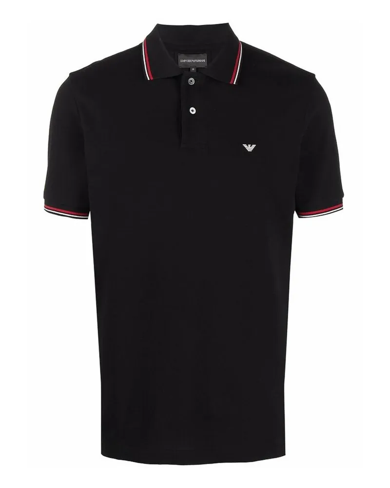 Emporio Armani Rundhalspullover - Schwarz Schwarz