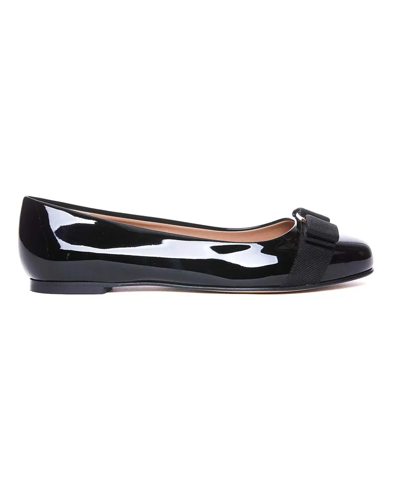 Ferragamo Ballerinas - Schwarz Schwarz