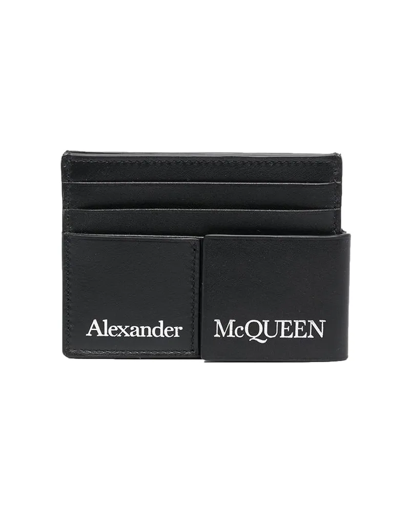 Alexander McQueen Portemonnaie - Schwarz Schwarz