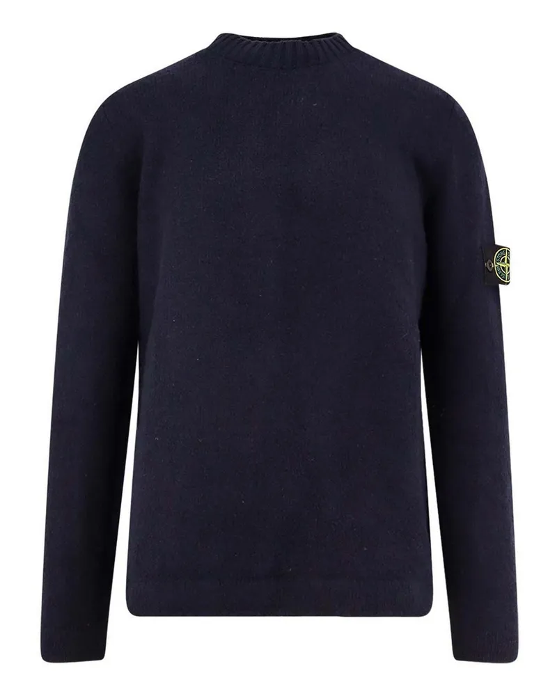 Stone Island Rundhalspullover - Blau Blau