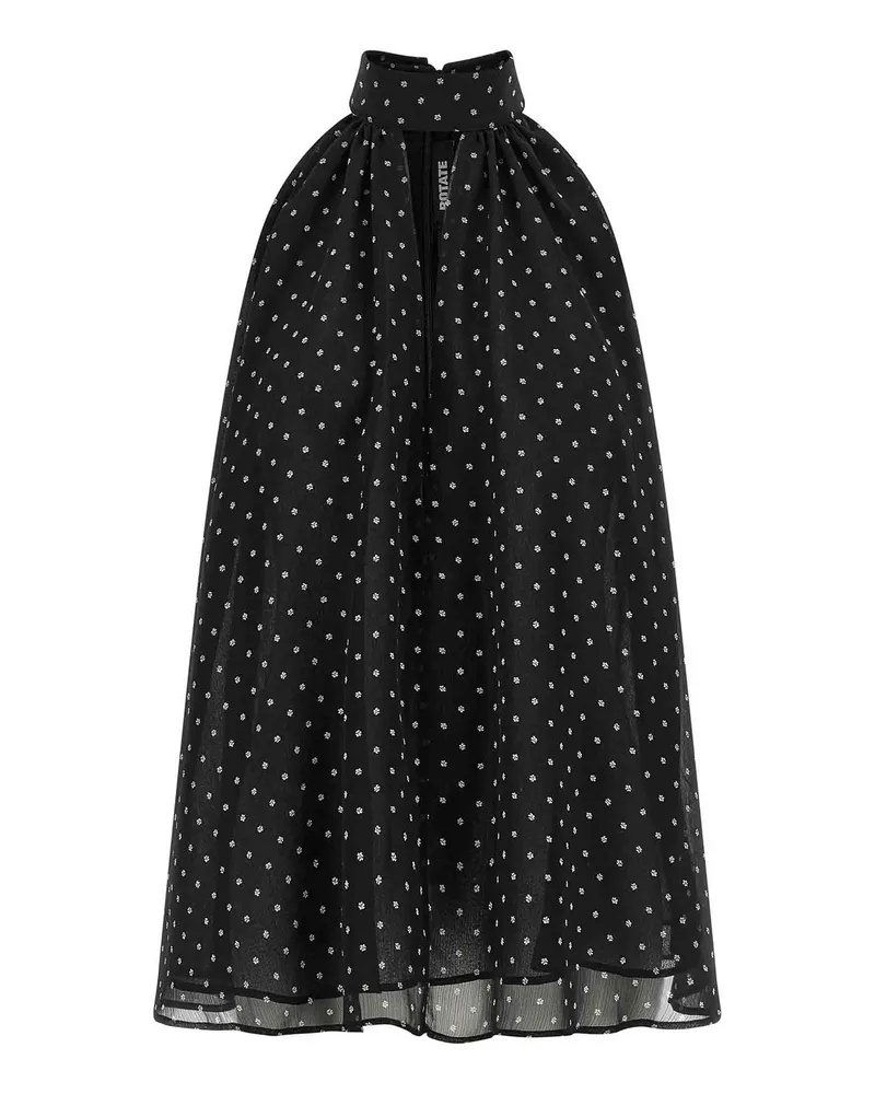 ROTATE Birger Christensen Top - Schwarz Schwarz