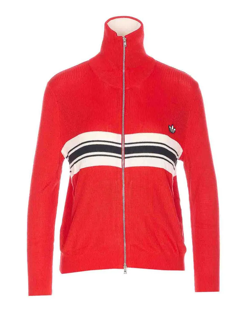 adidas Rollkragenpullover - Rot Rot