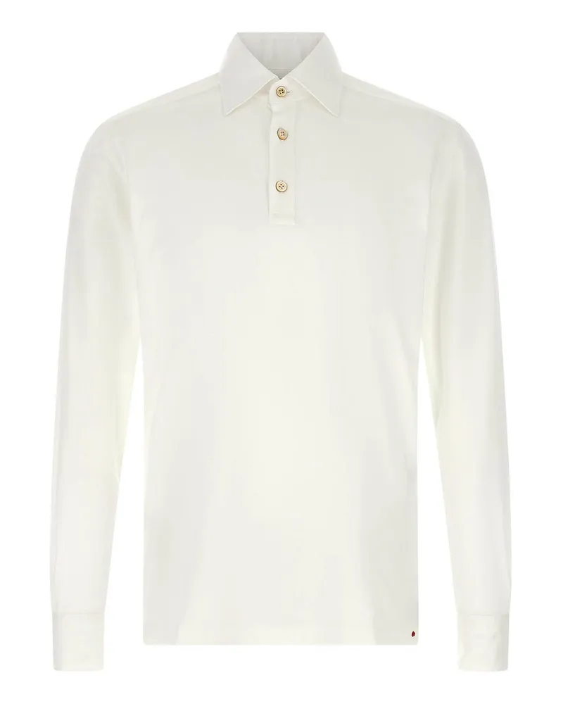 Kiton Poloshirt - Weiß Weiß
