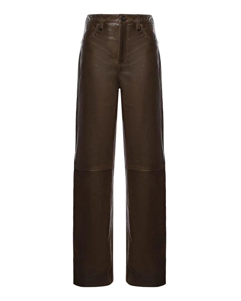 Golden Goose Lederhose - Grün Grün