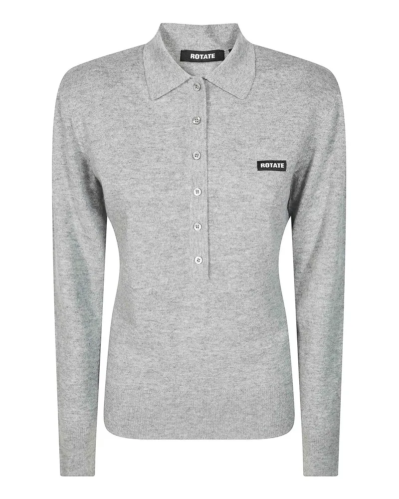 ROTATE Birger Christensen Poloshirt - Grau Grau