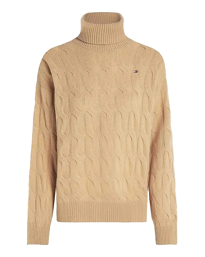 Tommy Hilfiger Rundhalspullover - Beige Beige