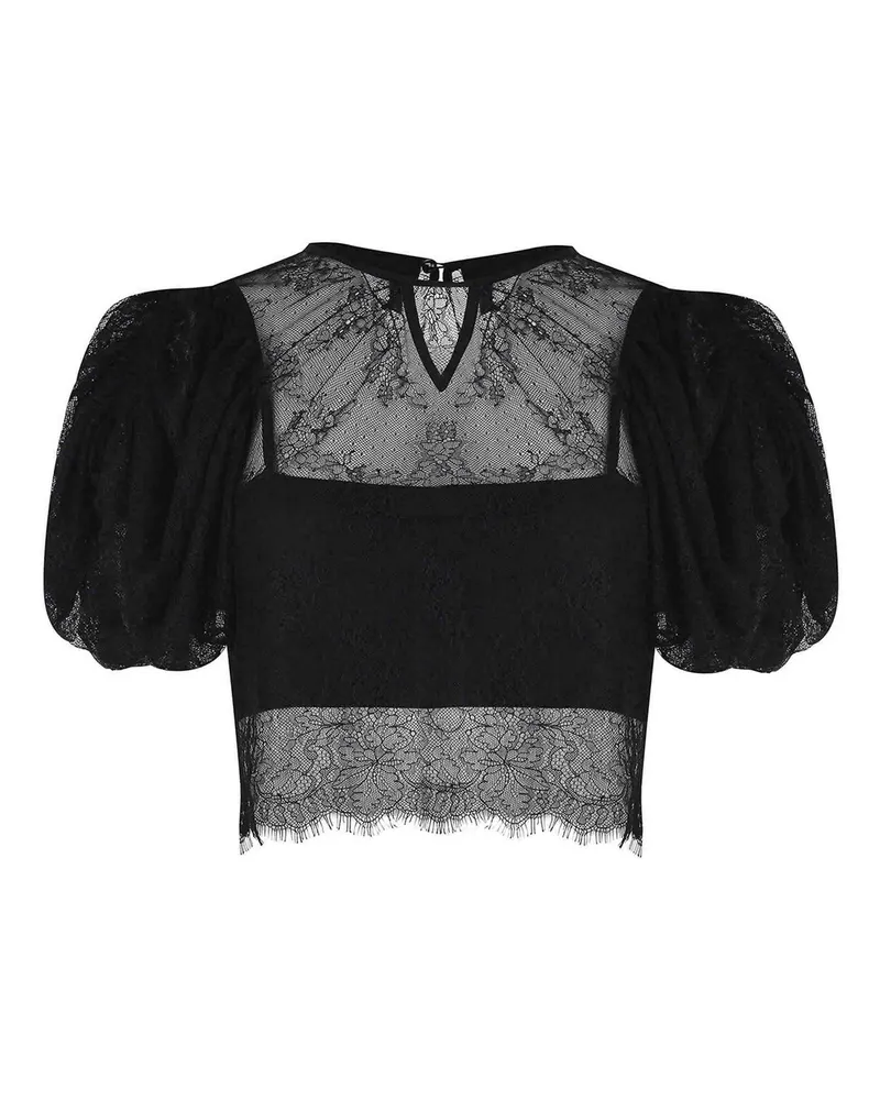 ROTATE Birger Christensen Top - Schwarz Schwarz