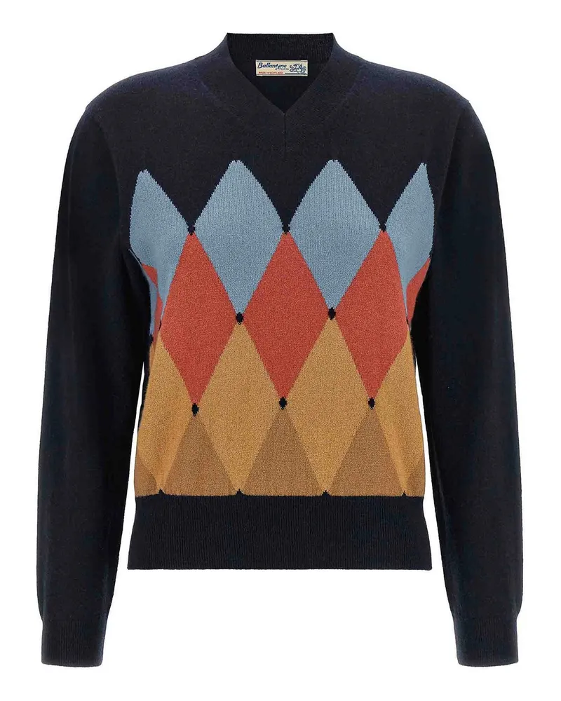 Ballantyne V-Pullover - Blau Blau
