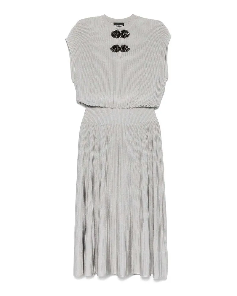 Emporio Armani Maxikleid - Hellgrau Hellgrau