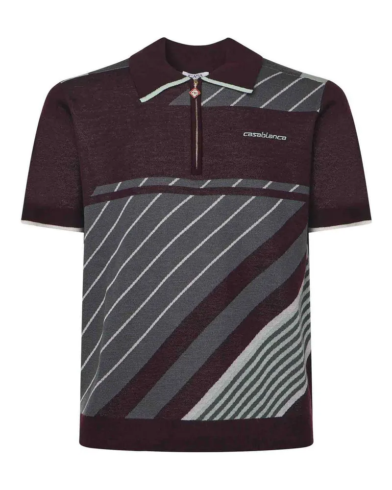 Casablanca Paris Poloshirt - Lila Lila