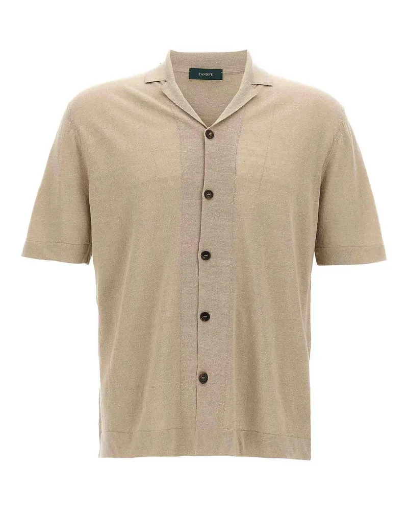 Zanone Hemd - Beige Beige