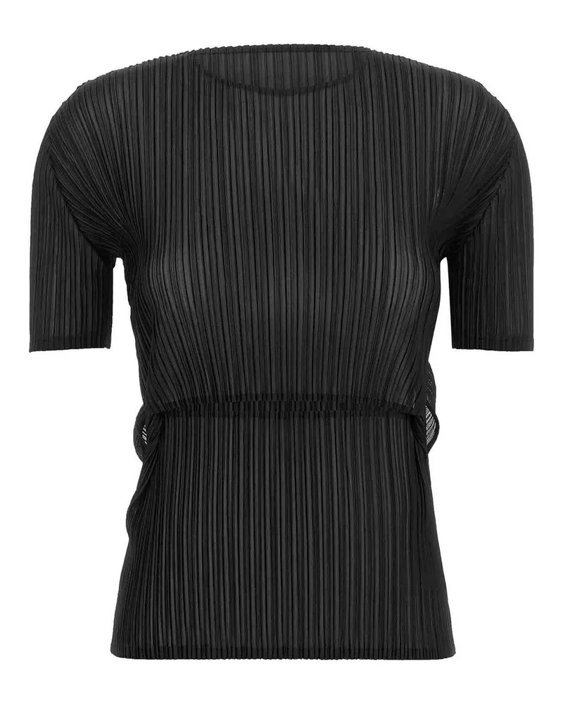 Issey Miyake Top - Schwarz Schwarz