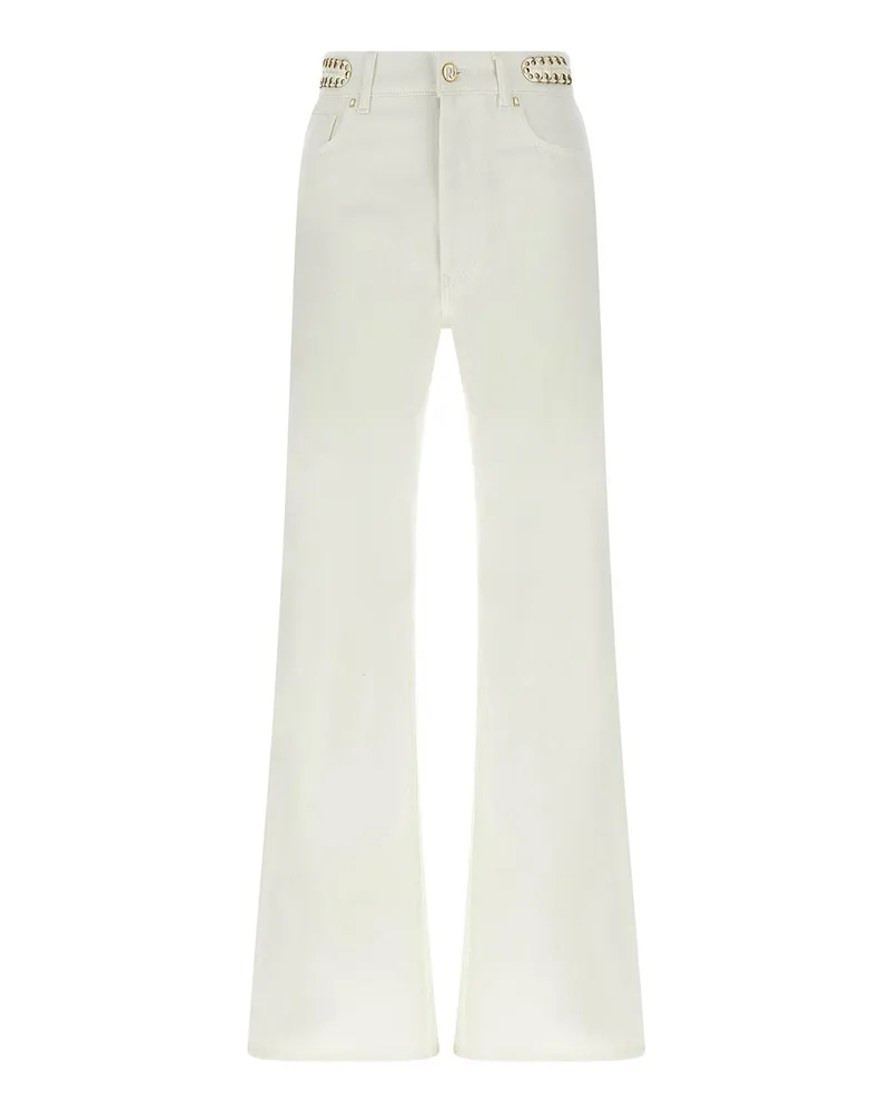 Paco Rabanne Bootcut Jeans - Weiß Weiß