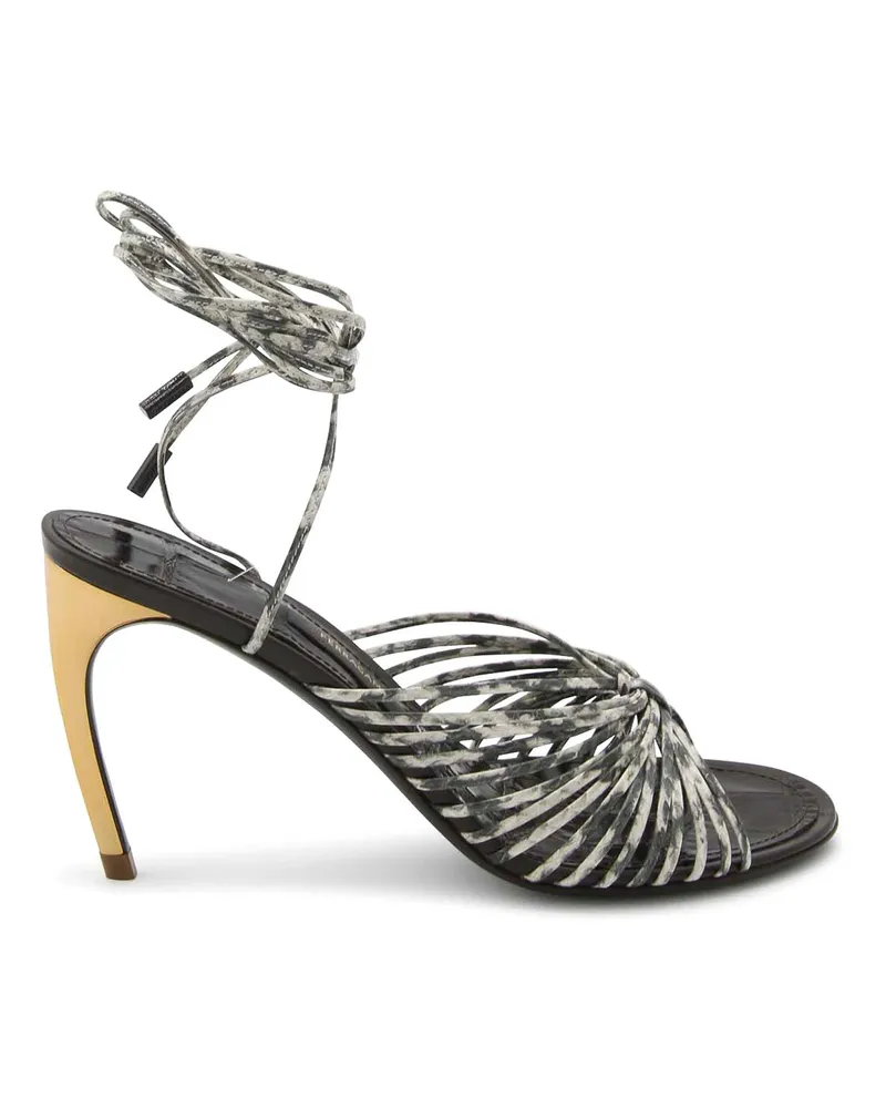 Ferragamo Braune Sandalen Dunkelbraun