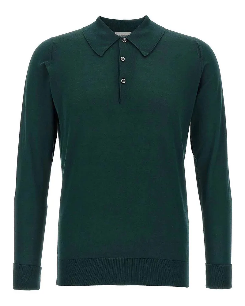 John Smedley Poloshirt - Grün Grün