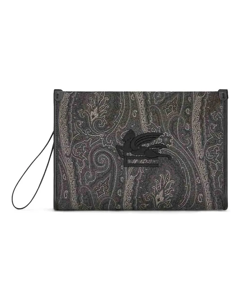 Etro Clutch - Bunt Grau