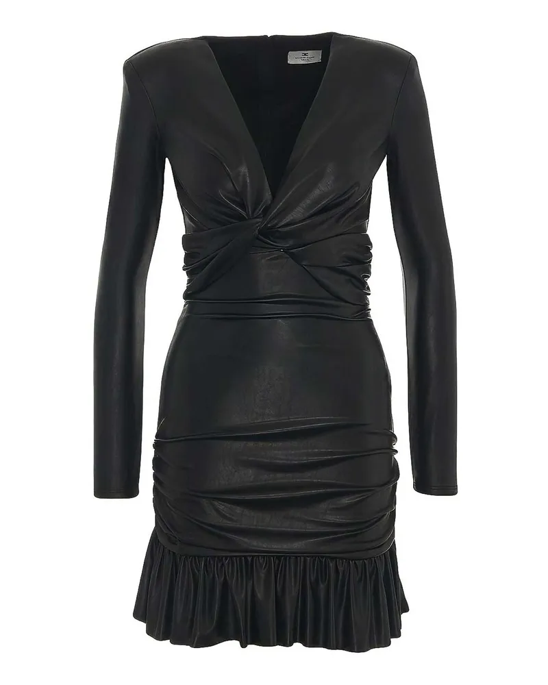 Elisabetta Franchi Knielanges Kleid - Schwarz Schwarz