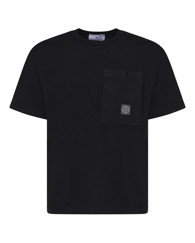 Stone Island T-Shirt - Schwarz Schwarz