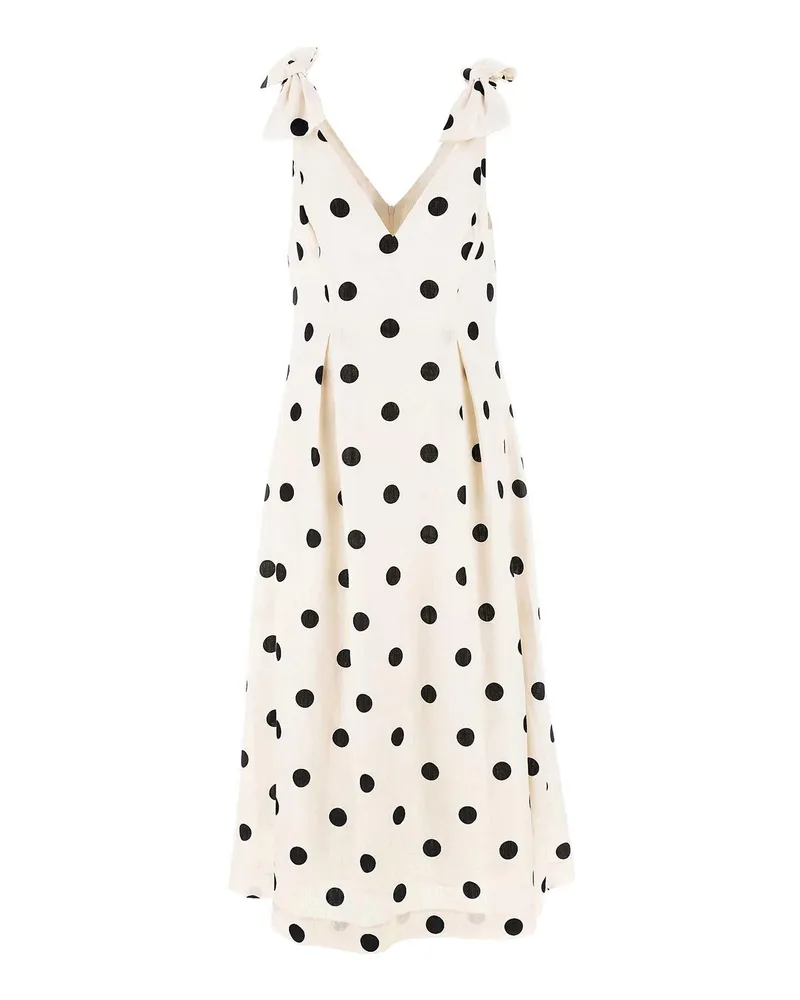 Zimmermann Knielanges Kleid - Weiß Weiß
