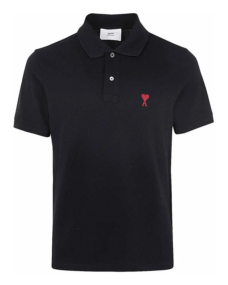 AMI Paris Poloshirt - Schwarz Schwarz