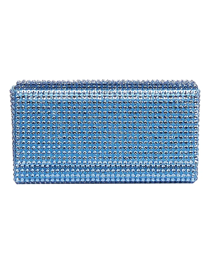 Amina Muaddi Clutch - Blau Blau