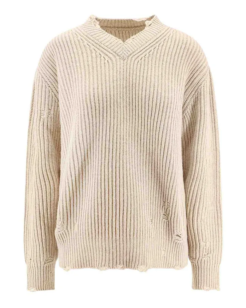 Maison Margiela U-Boot-Pullover - Beige Beige