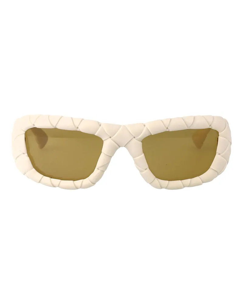 Bottega Veneta Sonnenbrille - Weiß Weiß