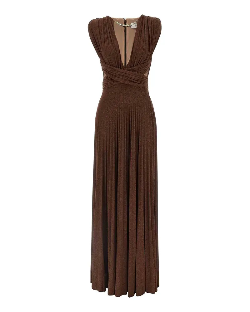 Elisabetta Franchi Knielanges Kleid - Braun Braun