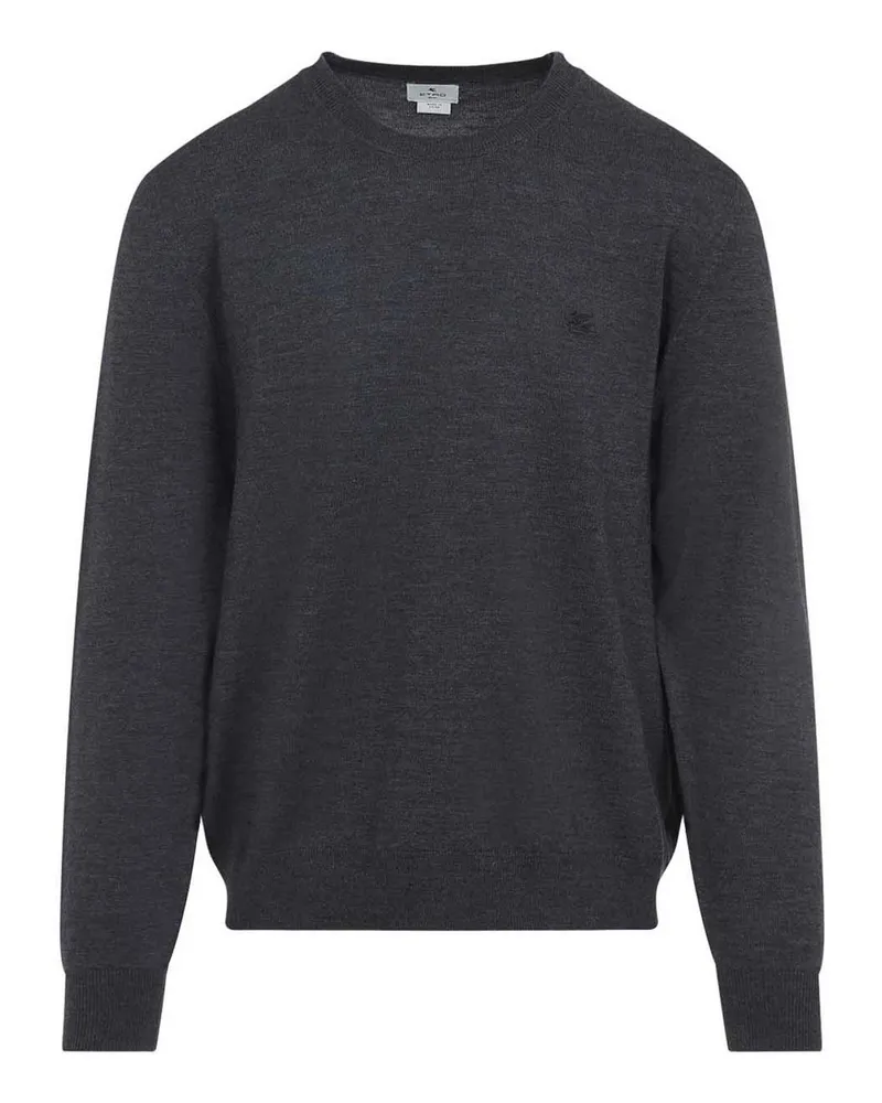 Etro Rundhalspullover - Grau Grau