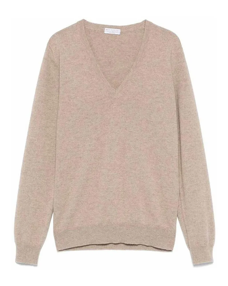 Brunello Cucinelli Rundhalspullover - Braun Braun