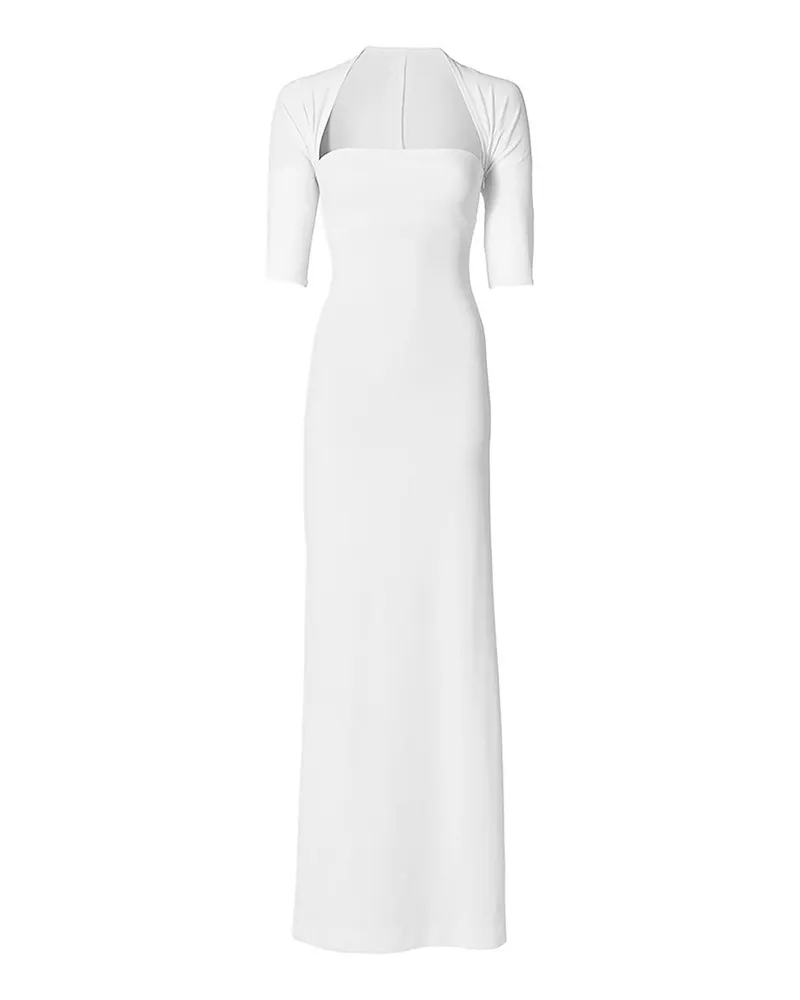 Jacquemus Knielanges Kleid - Weiß Weiß