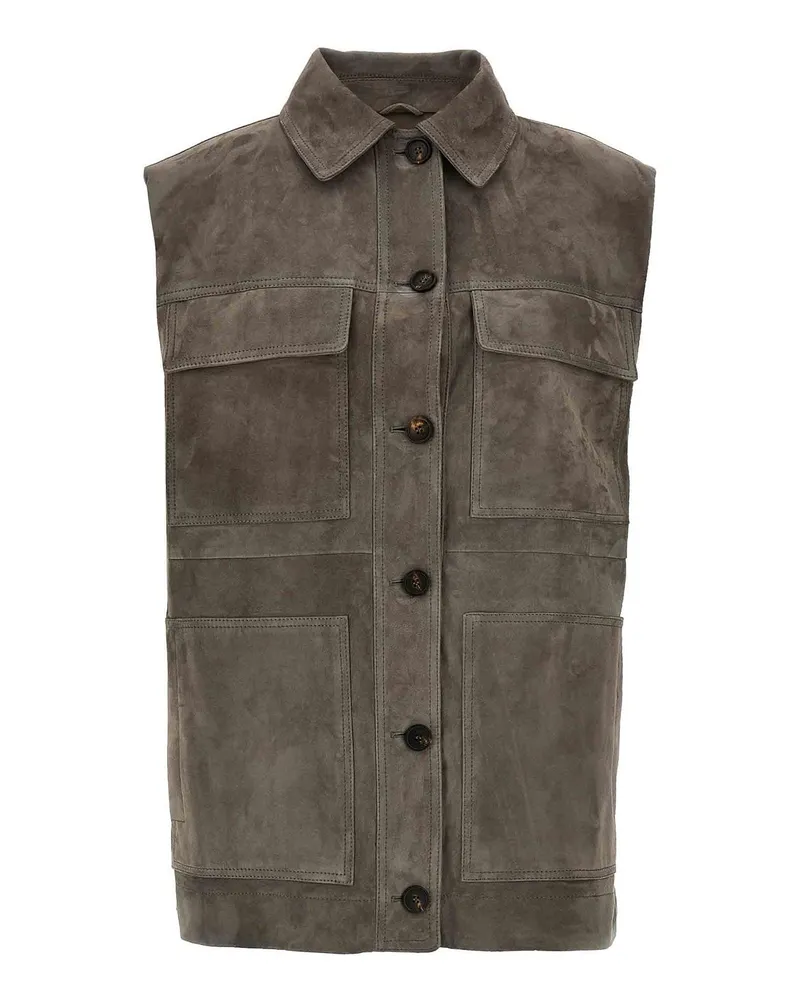 Brunello Cucinelli Weste - Grau Grau