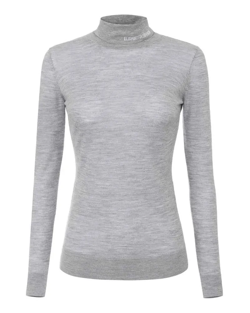 Elisabetta Franchi Rundhalspullover - Grau Grau