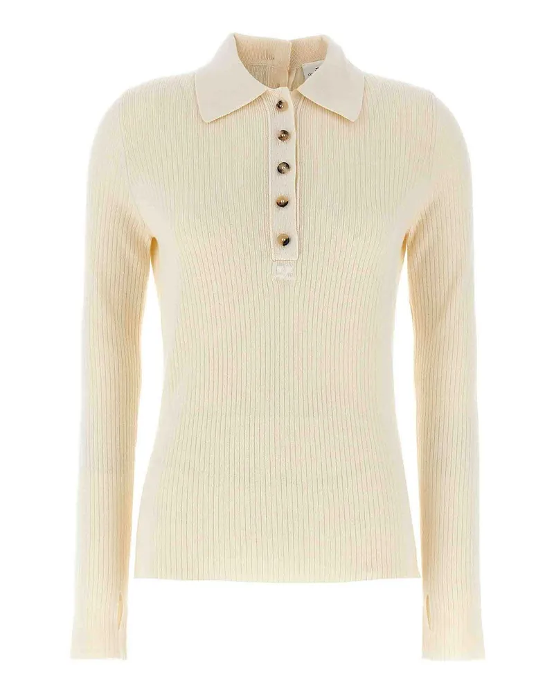 Courrèges Poloshirt - Weiß Weiß