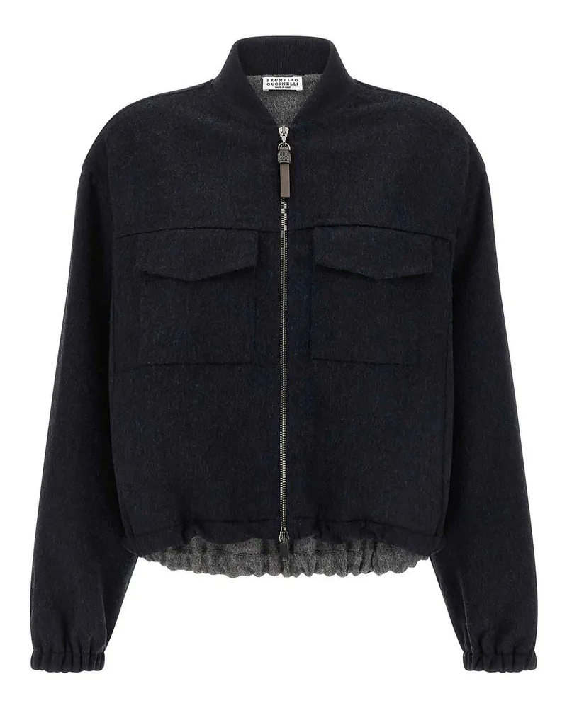 Brunello Cucinelli Bomberjacke - Blau Blau