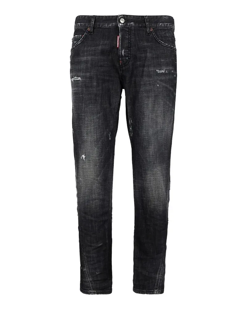 Dsquared2 Straight Leg Jeans - Schwarz Schwarz
