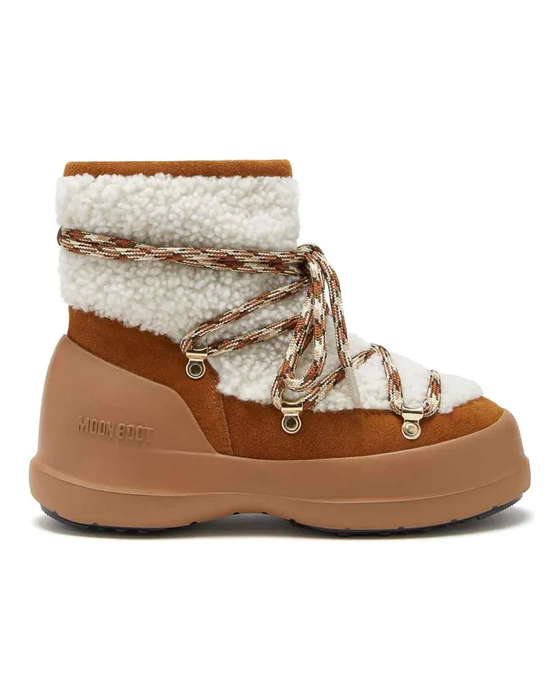 Moon Boot Stiefel - Weiß Braun