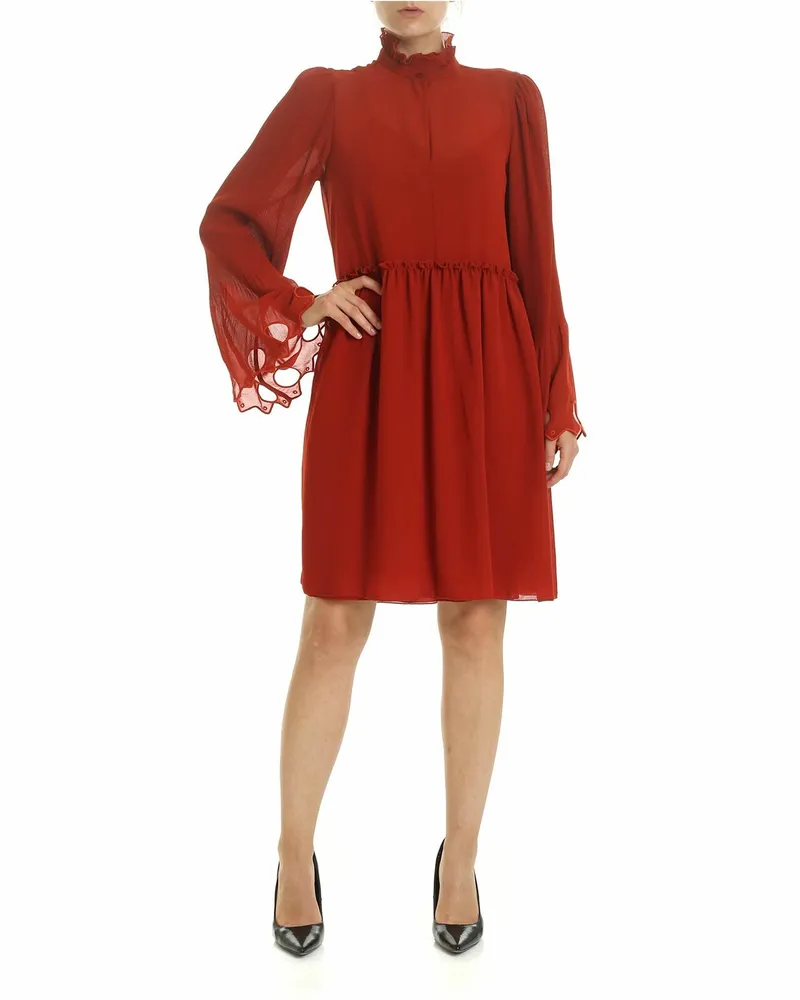 See by Chloé Knielanges Kleid - Rot Rot