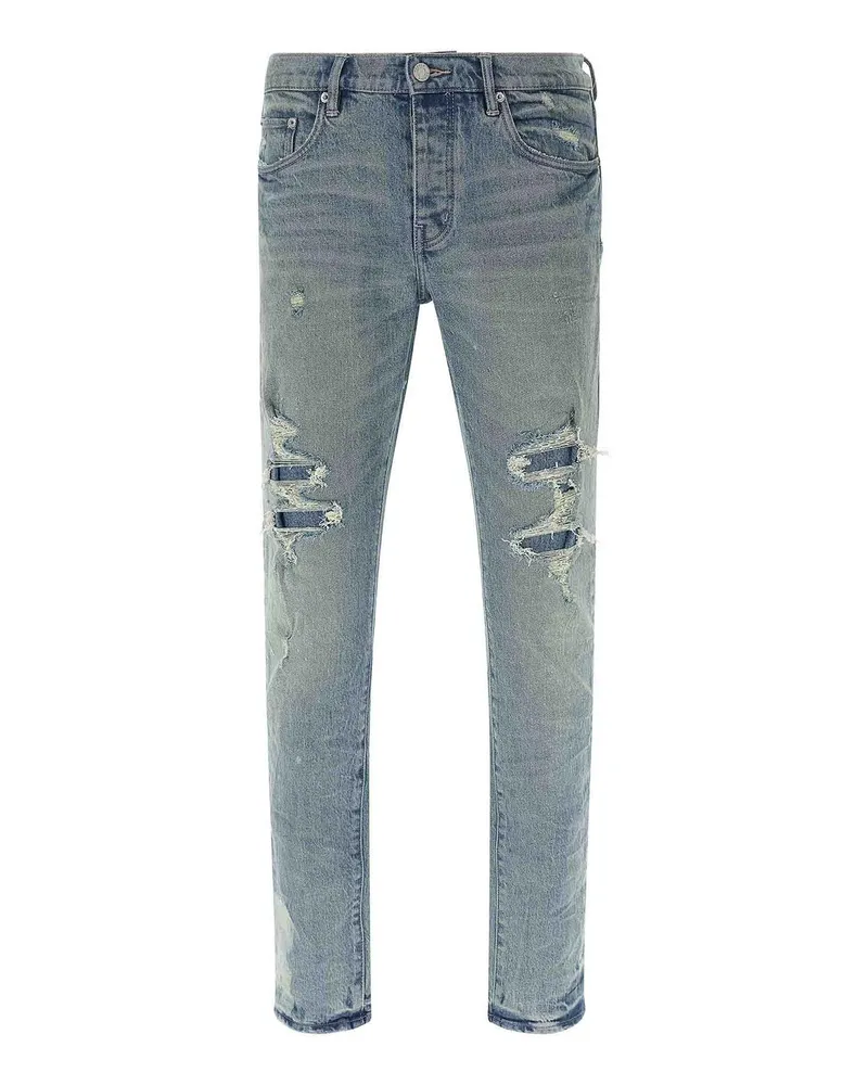 PURPLE BRAND Straight Leg Jeans - Hellblau Hellblau