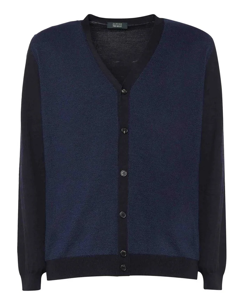 Zanone Cardigan - Blau Blau